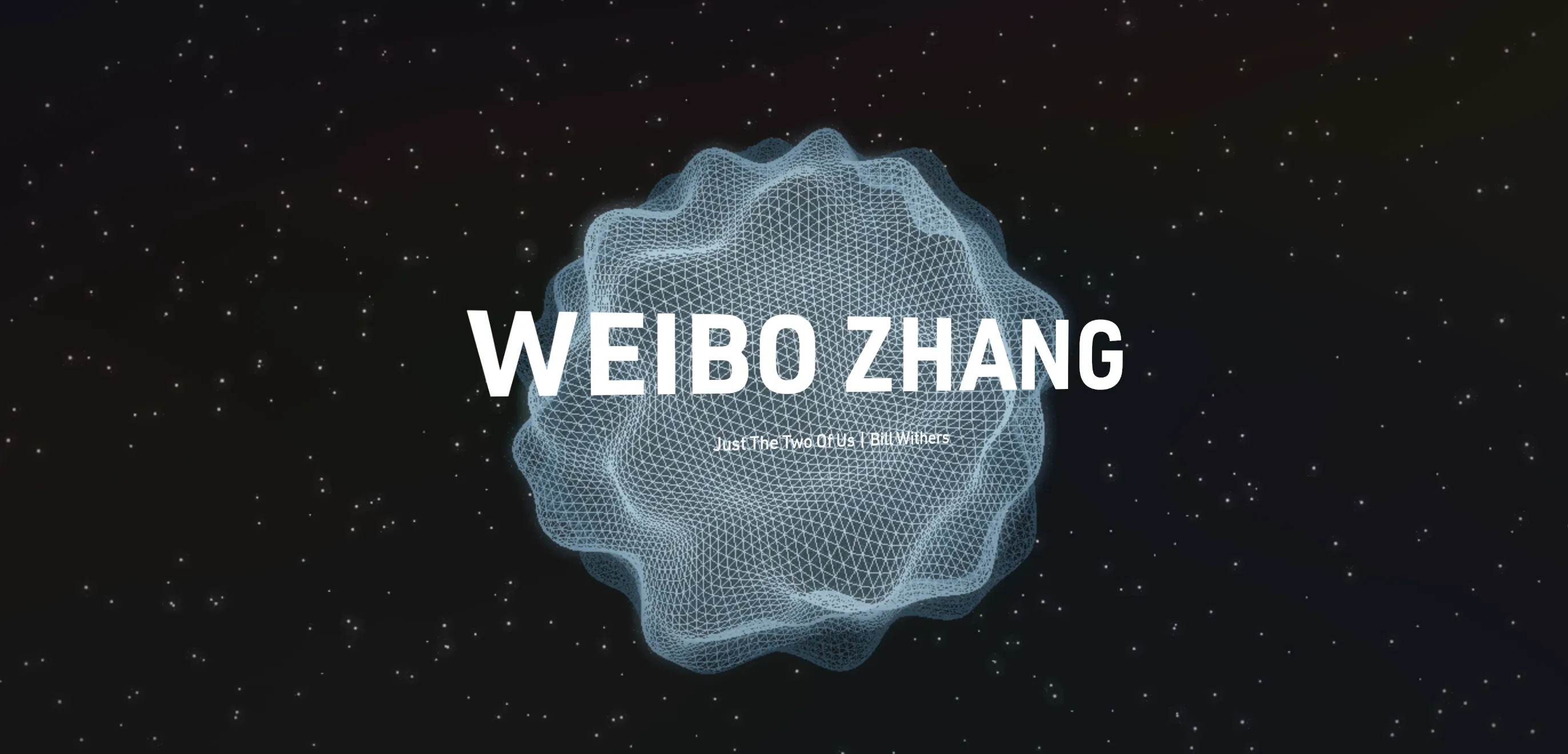 Weibo Zhang Website Version 1